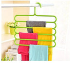 Plastic Scarf Pack of 6 Hangers For  Scarf (Black)