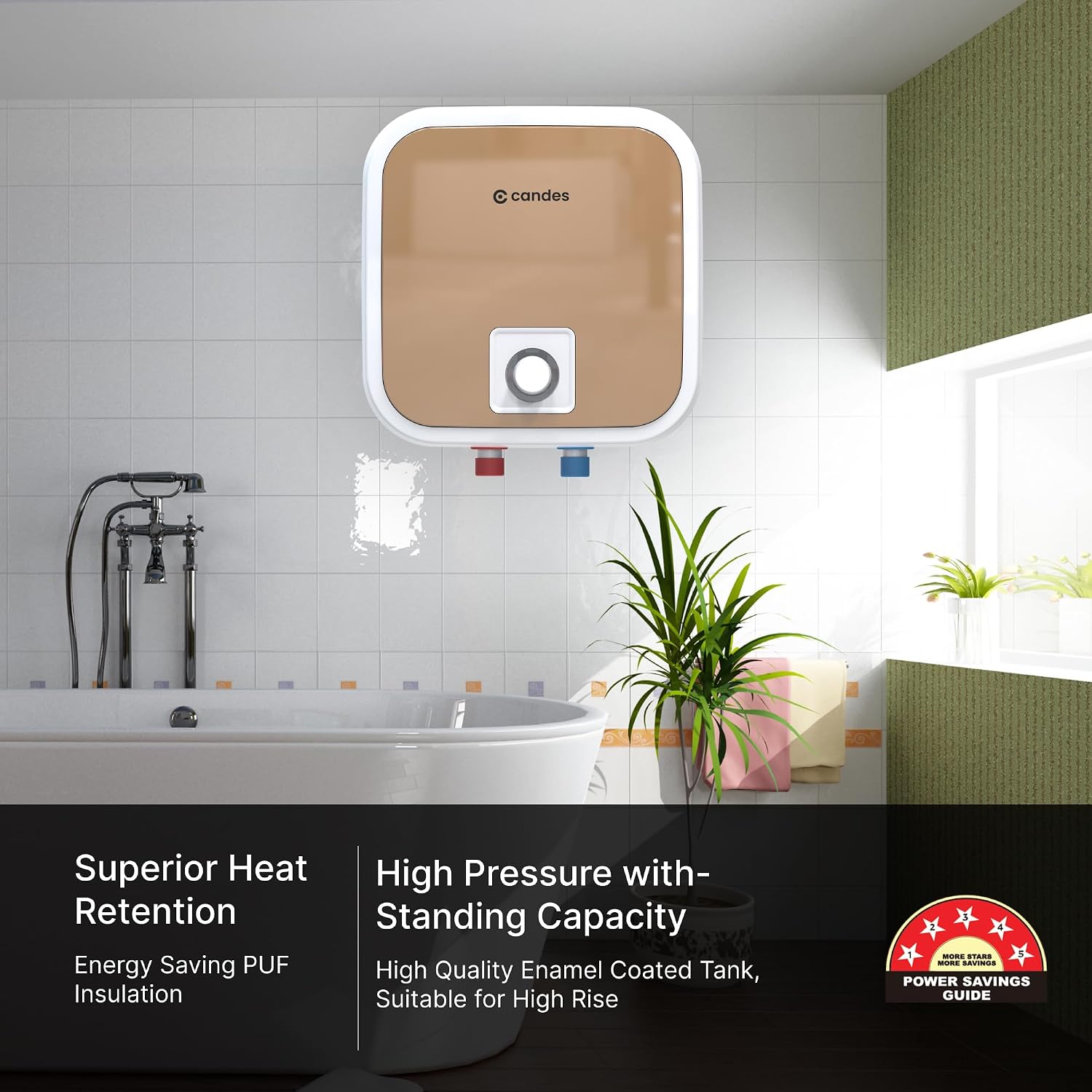 Candes 10L Water Heater | Fast Heating & Energy Efficient