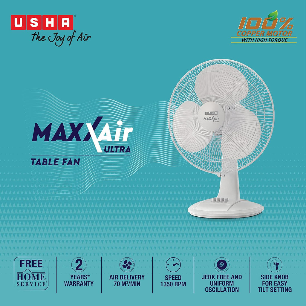 Usha High-Speed Table Fan for Home & Office