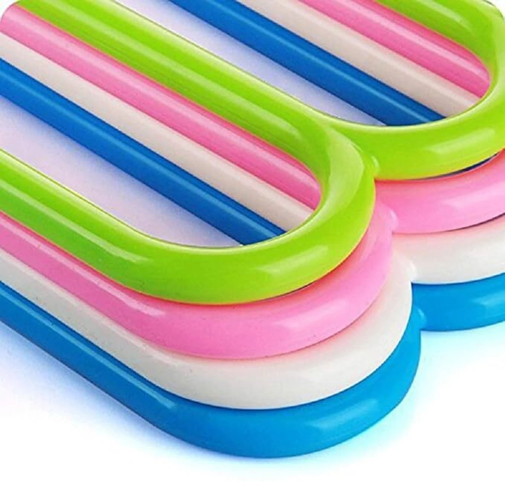 Plastic Scarf Pack of 6 Hangers For  Scarf (Black)