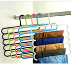 Plastic Scarf Pack of 6 Hangers For  Scarf (Black)