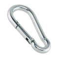 Heavy-Duty Zinc-Plated Steel Snap Hook / Carabiner Clip