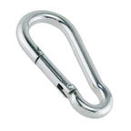 Heavy-Duty Zinc-Plated Steel Snap Hook / Carabiner Clip