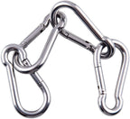 Heavy-Duty Zinc-Plated Steel Snap Hook / Carabiner Clip