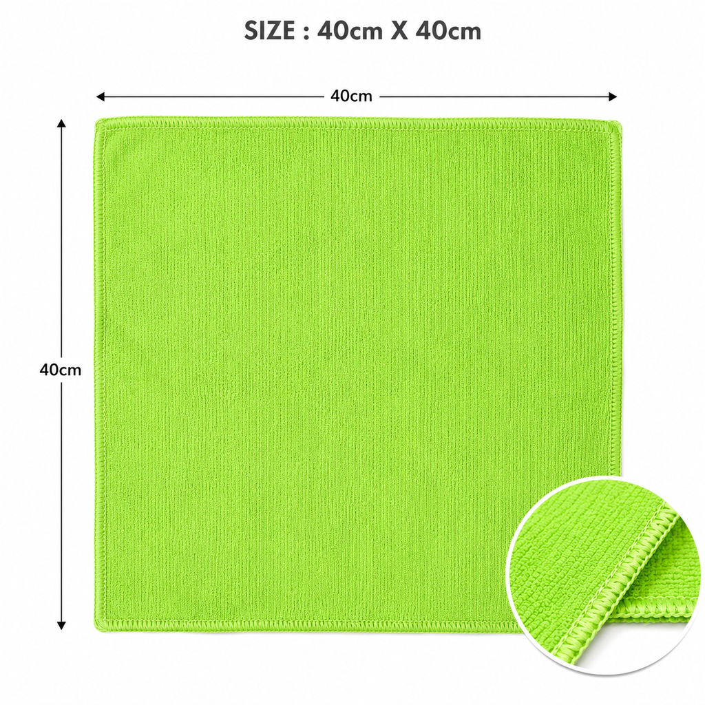 Premium Microfiber Washing Cloth Green
