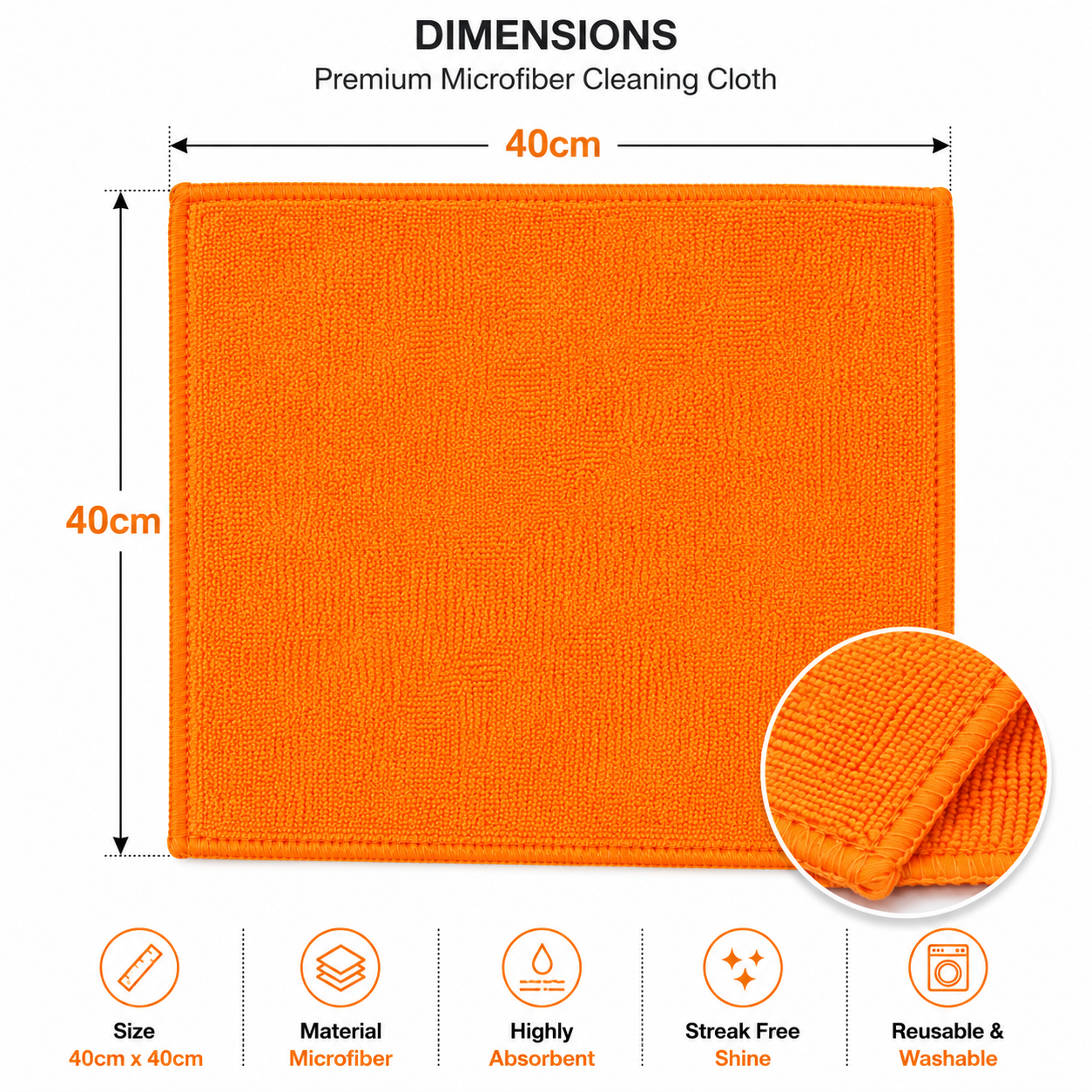 Premium Microfiber Washing Cloth Pack of 3