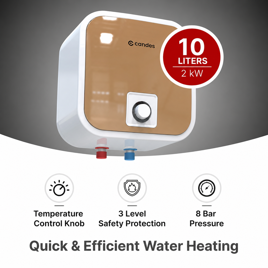 Candes 10L Water Heater | Fast Heating & Energy Efficient