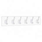 6-Piece Transparent Hooks Multi-Purpose Wall Hooks Set