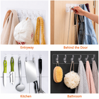6-Piece Transparent Hooks Multi-Purpose Wall Hooks Set