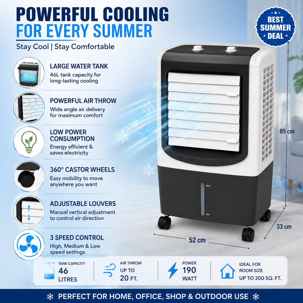 Candes High-Performance 35L Air Cooler