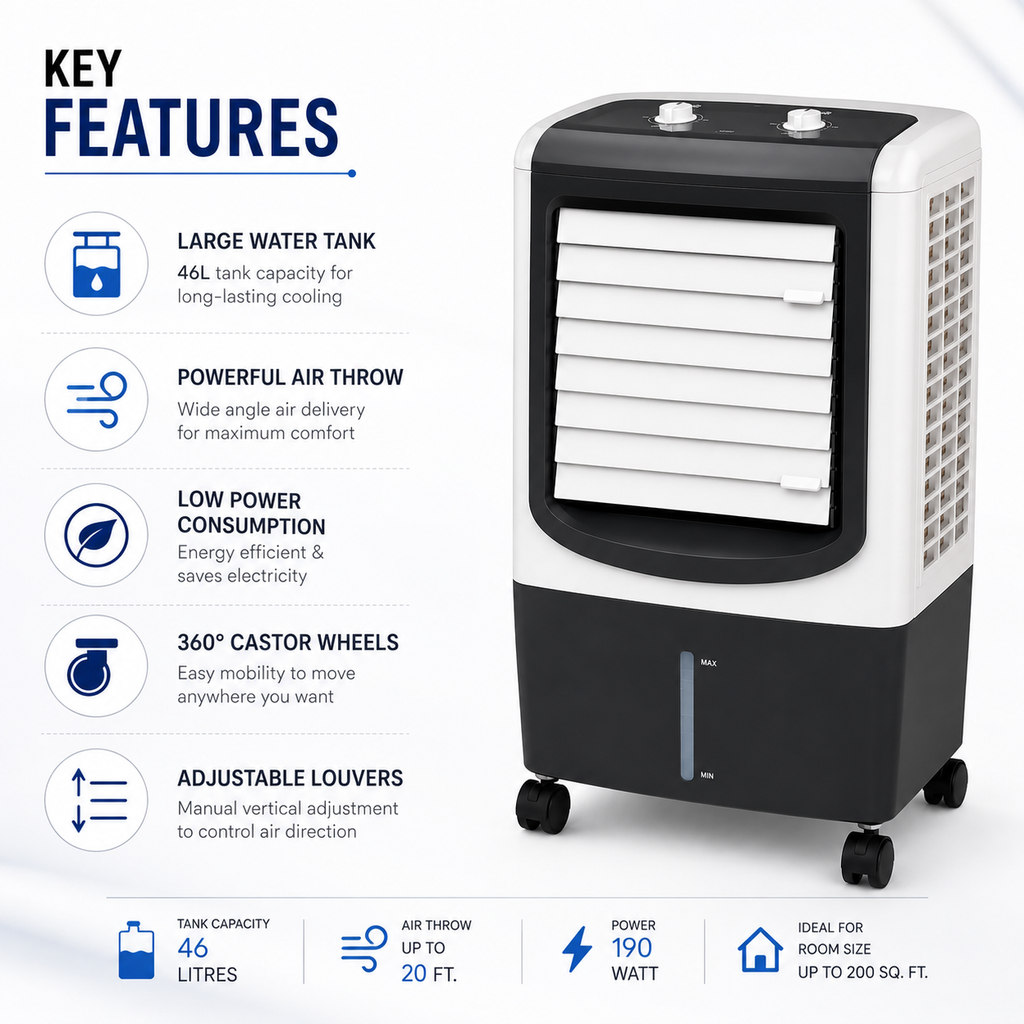 Candes High-Performance 35L Air Cooler