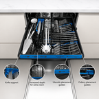 semi-integrated dishwasher with 14 place