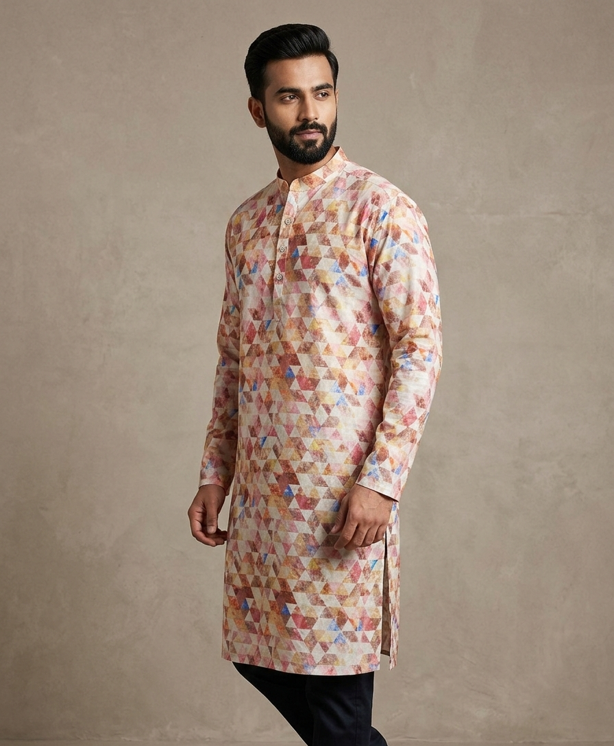 MULTICOLOURED KURTHA