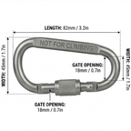 Snap Hooks Locking Carbine (Grey)