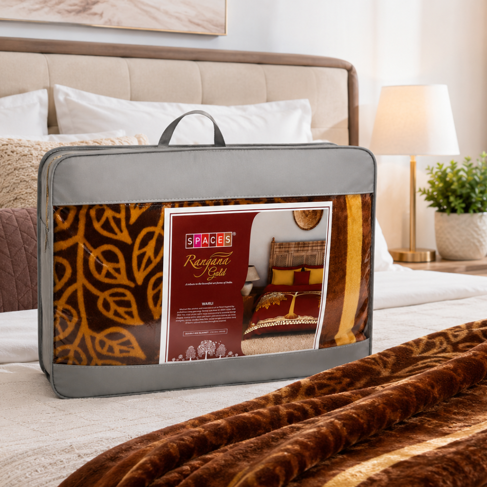 Rangana Gold Collection Luxury Double Bed Blanket Spaces