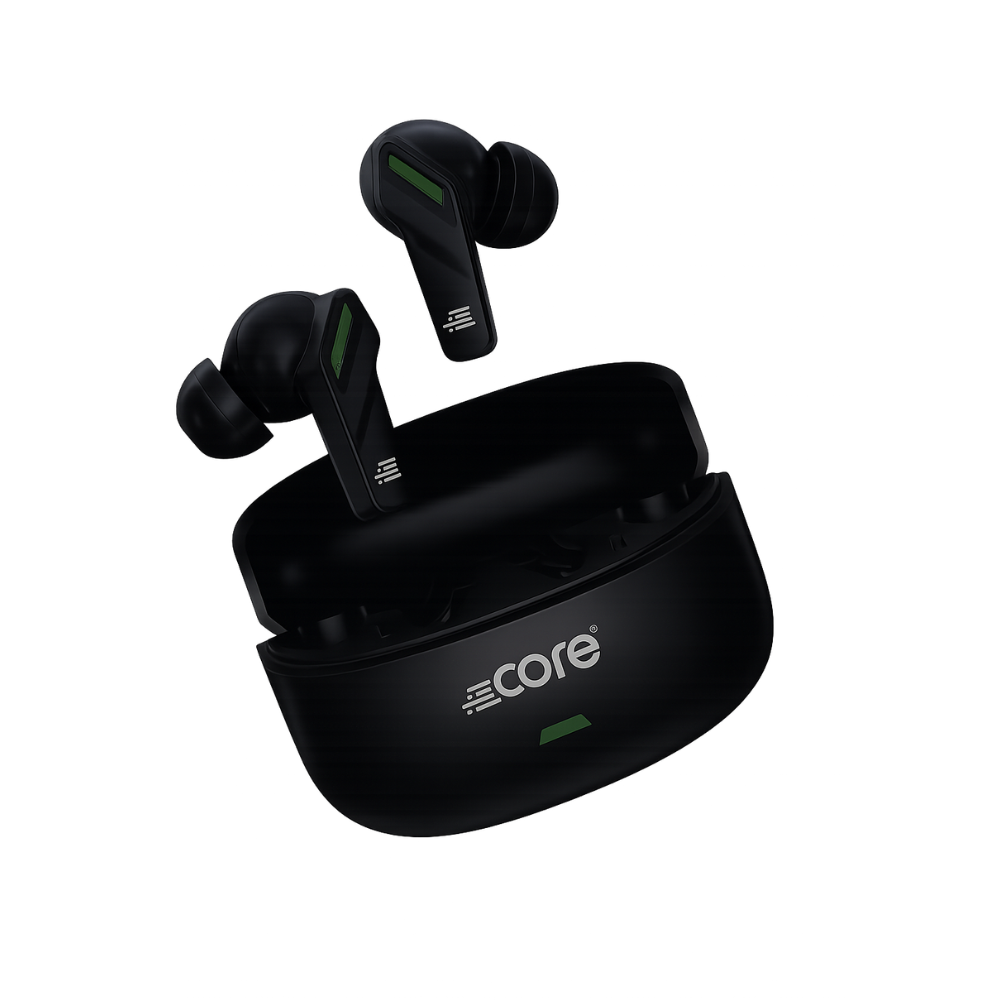 Core CubePods Wireless Earphones – Bluetooth 5.4 with Protective Case