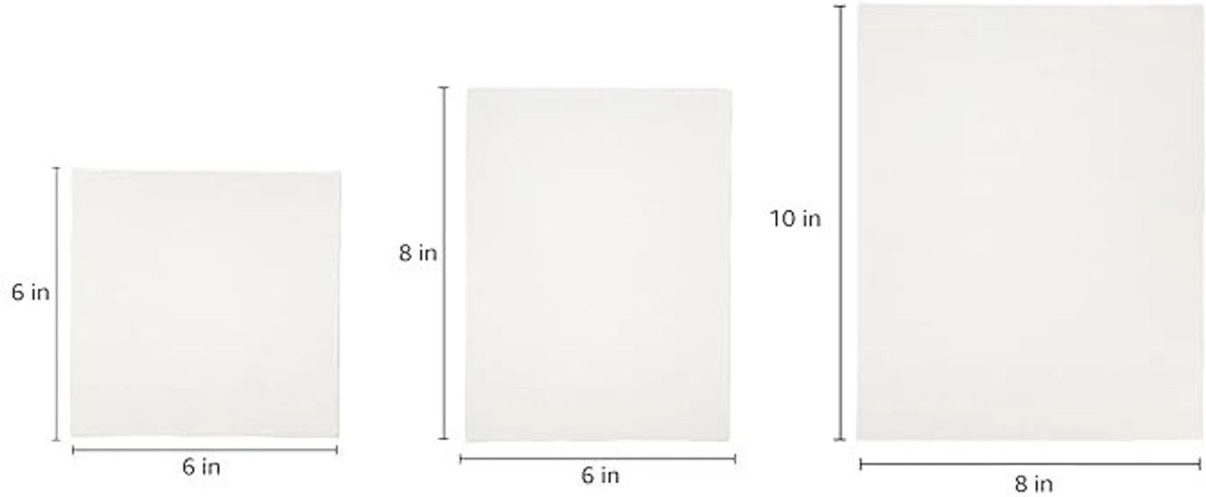 White Linen Fine Grain Canvas Pad (Set of 9)