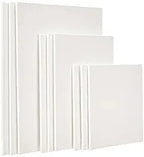 White Linen Fine Grain Canvas Pad (Set of 9)