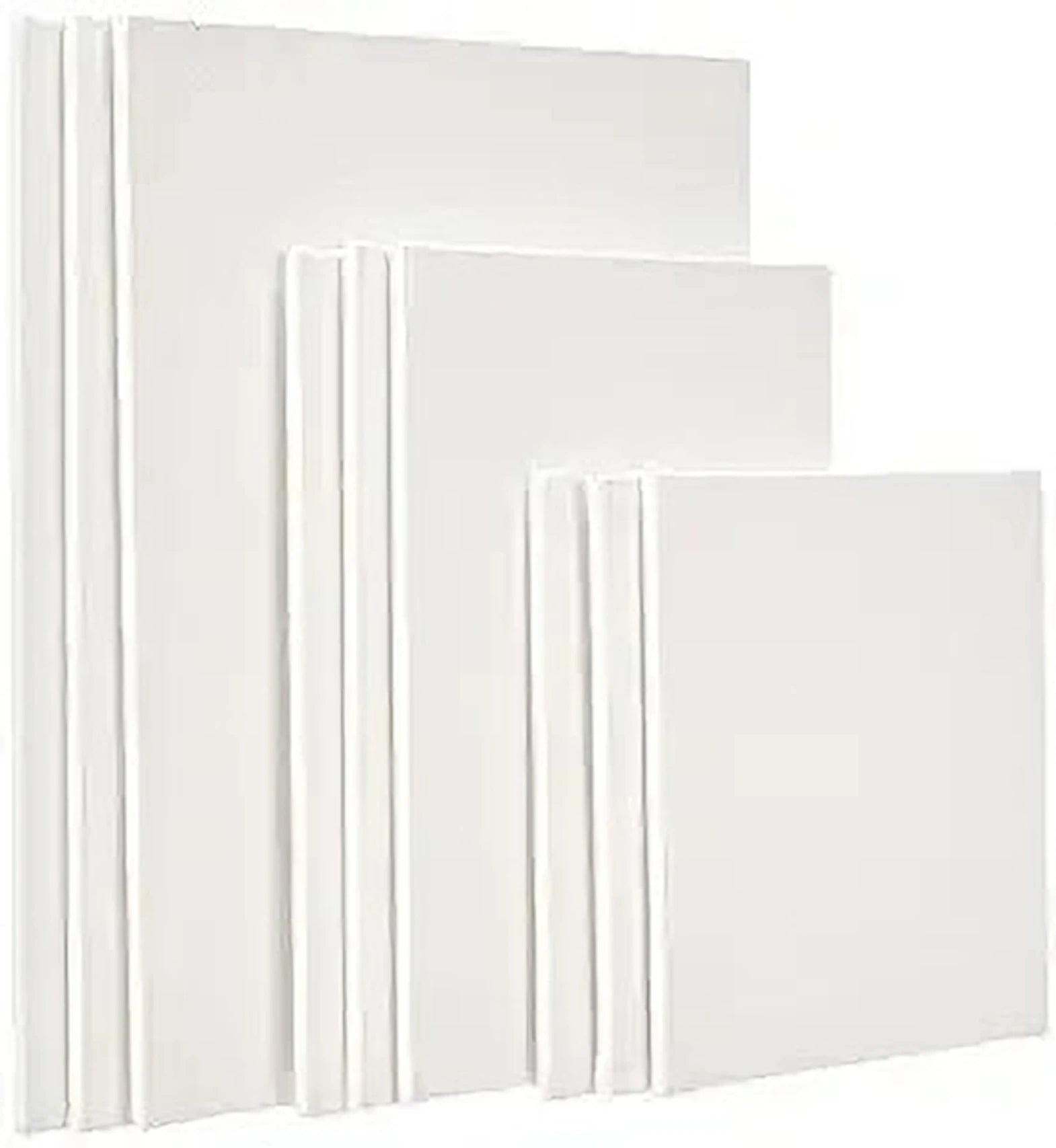 White Linen Fine Grain Canvas Pad (Set of 9)
